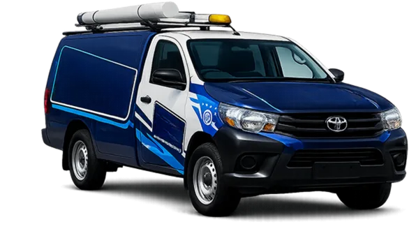 Our drain service van out on a Airds job