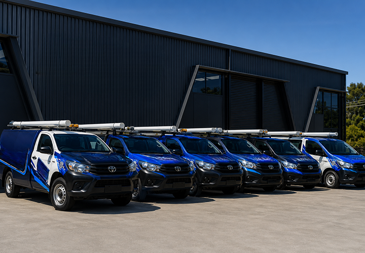 Fleet of Airds Blocked Drains plumbing vans
