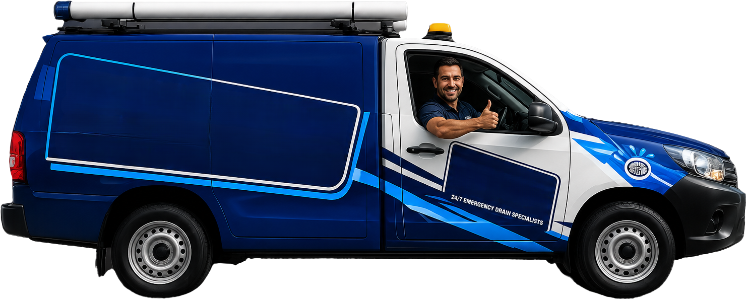 Airds Blocked Drains service van