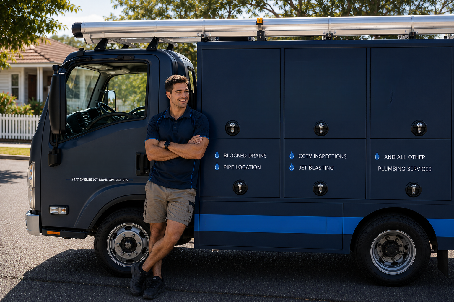 Plumber with Airds Blocked Drains van